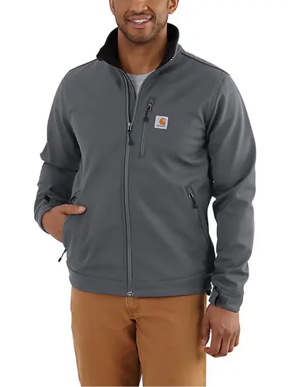 Carhartt Men’s Rain Defender Softshell Jacket Mens XL Charcoal